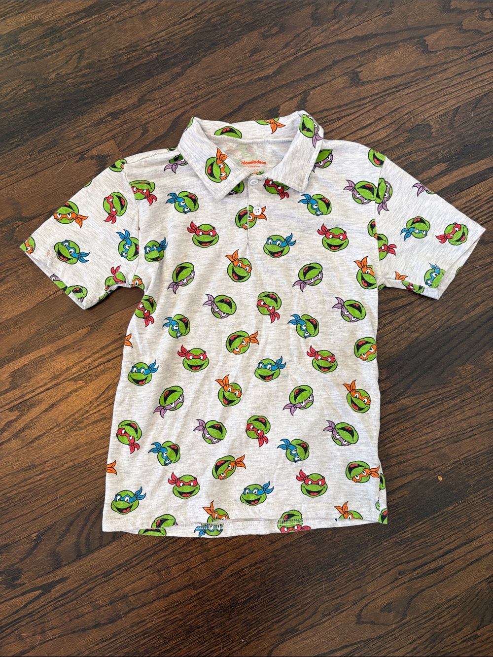 Nickelodeon Teenage Mutant Ninja Turtles Gray Polo Shirt for Kids